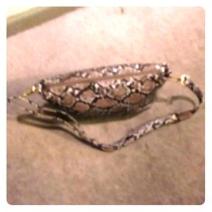 BN snakeskin print vegan crossbody bag